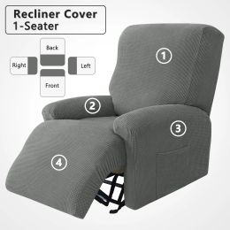 Calligraphy Recliner Sofa Cover Jacquard 1seater 4 Separate Pieces Set for Living Room Lazyboy Armchair Cover Elastic