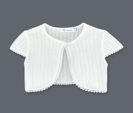 New Fashion Kids Bolero Children Short Sleeves Cotton Shrug Summer Girls Cardigan Jacket6587675