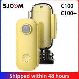 Cameras SJCAM C100 / C100Plus Mini Thumb Camera 1080P30FPS / 2K30FPS H.265 12MP 2.4G WiFi 30M Waterproof Case Action Sport DV Camcorder