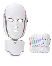 7 Colors Electric Led Facial Mask Face Masks IPL Machine Light Therapy Acne Neck Beauty Pon Therapy2379205