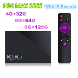 Box H96 Max RK3566 TV Box Android 11.0 1000LAN 4G 32G 8G 64G 128G TVBOX BT 3D 2.4G 5G Wifi 8K HDR Video Media Player Set Top Box