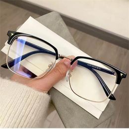 Sunglasses Blue Light Blocking Glasses For Men Women Retro Half Frame Computer Optical Vintage Square Eyewear Anti-radiation Eyeglasses