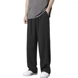 Men's Pants Durable Holiday Vacation Sweatpants Breathable Trousers Casual Classic Daily Drawstring Fashion Ice Silk