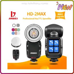 Bags Jinbei Hd2max Kit Ttl 1/8000s Hss Lithium Battery Speedlite Camera Flash for Canon Nikon Sony Fuji Olympus Pentax Panasonic New