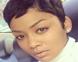 Pixie Very Short Full Lace Human Cut Hair Wigs With Baby Hair New Human Cut Hair wigs for Black Women Front Lace Wig5210349