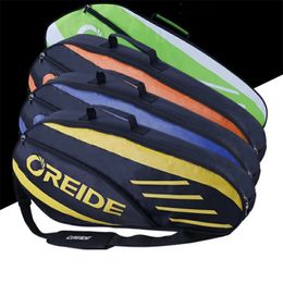 OREIDE Waterproof Badminton Racket Bag For 36 Rackets Single Shoulder Lightweight Portable Tennis Backpack Sports Equipment Men 240402