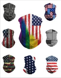 Masks Camonflags Printing Magic Scarve 3D USA Flag Magic Headscarf Outdoor Sports Headband Cycling Designer Headscarf Anti Haze Ma1139877