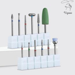 Bits Vnjaoi 12pcs/Set Diamond Milling Cutters For Manicure Carbide Nail Drill Bits Removing Dead Skin On The Edge Of The Nail Tool