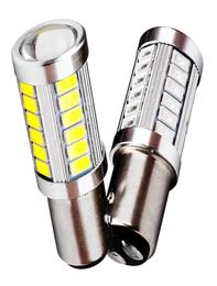 4PCS High Quality 1157 BAY15D P215W 33 SMD 5630 5730 LED Car Brake Lights Tail Lamps Turn Signal 33SMD Auto Rear Reverse Bulbs7874549