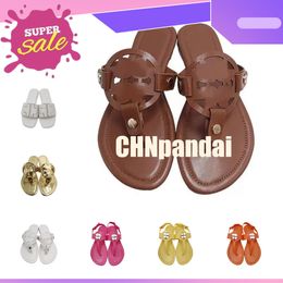 Slippers Sandal Designer Sliders Flip Flops Flat Sandals for Beach Comfort Leather Womens luxury ladies best price outdoor 2024