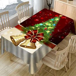 Table Cloth Christmas Waterproof Oxford Rectangular Cover Decoration Tablecloth Mantel Mesa Tapete Nappe