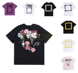 Mens Designer T Shirt Men Women Fashion Floral Geometric Print T Shirt Hip Hop Short Sleeve Summer Tops Size SXL6991915