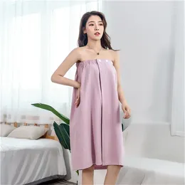 Towel Wearable Waffle Cotton Bath Towe Skirt Wrap With Button Dress Beauty Salon Sauna Spa Body Robe Home Shower Towels Bathroom