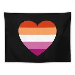 Tapestries Lesbian Pride Flag Heart Tapestry Bedroom Organisation And Decoration Things To Decorate The Room