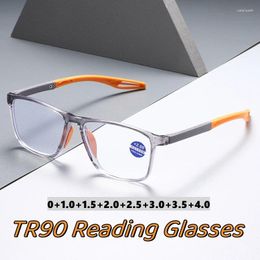 Sunglasses Men Women Transparent Reading Glasses Trendy Fashion High Definition Far Sight Eyeglasses Unisex TR90 Square Sports Eyewear