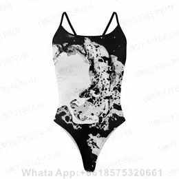 Women's Swimwear Love The Pain Women One-piece Sexy Bikini Suit Swimsuit Race Training Swimming Pool Activity Practise