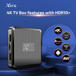 Box 2022 X98Q Smart TV Box Amlogic S905W2 H.265 AV1 Dual Wifi HDR 10+ 4K Android 11.0 Set Top Box 2GB 16GB Media Player Receiver