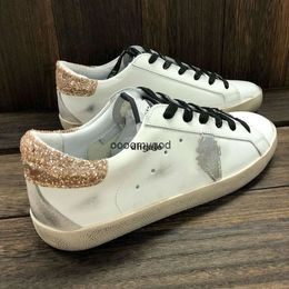 Super Star Sneakers Women fashion Shoes Sequin Italy Classic White Do-old Dirty Designer Man Casual Shoe Sil Sneaker Goldens