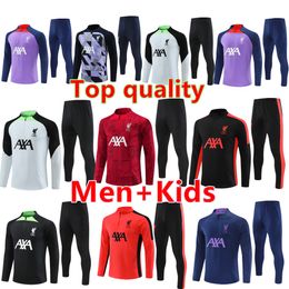 2024 2025 soccer tracksuits men football training suit 23 24 25 LiverpooI train GAKPO DARWIN Luis DIaz Arnold ALLISTER tuta jacket kit men and kids survetement 888