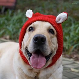 Dog Apparel Winter Big Hats Ears Beanies For Medium Large Dogs Labrador Golden Retriever Costume Chapeu Para Cachorro