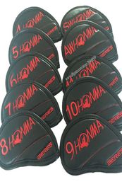 whole Golf irons head cover high quality HONMA Golf headcover Red or yellow irons clubs head cover Golf Clubs supplies sh4312505