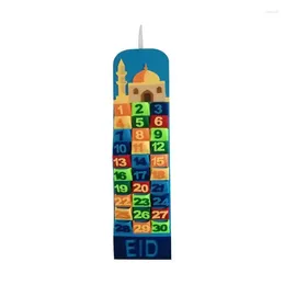 Party Decoration 2024 Eid Mubarak 30days Advent Calendar Hanging Craft Countdown For Ramadan Decorations Kids Gifts Supplies