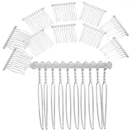 Storage Bottles 20 Pcs Vintage Side Clip Comb Travel Bridal Veil Hair Pin Alloy Bride Headdress