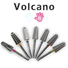 Bits Carbide Volcano bit Carbide Tungsten barrel Carbide stable shank Accessories Cutter pedicure nail drill bits