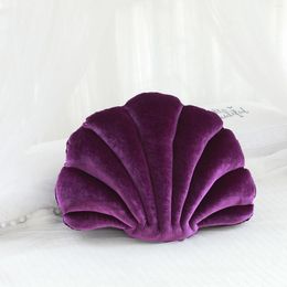 Pillow 32cmx25cm Shell Shaped Back Throw Household Solid Colour Decorative Tools For Bedroom Living Room Arrivals