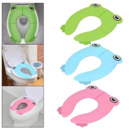 Covers Toilet Seat Pad Portable Comfortable Stable Foldable Reusable Oval Potty Seat Pads for Travelling Camping Home Use Kids Toddler