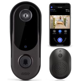 Doorbells Smart Home Doorbell Camera WIFI Intercom Wireless with Chime, Smart Security Camera Video Doorbell,Two Way Audio, Cloud Storage