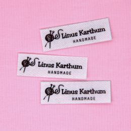 accessories 120pieces Custom Ironing Labels, Custom Clothing Labels, Text, iron on , Organic Cotton Fabric Name Label (YT236)