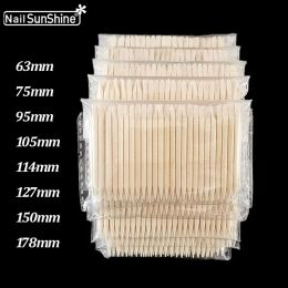 Liquids 500 Pcs/lot 75mm/105mm/150mm Orange Wooden Stick Cuticle Pusher for Women Lady Double End Professional Nail Care Tools Supplies