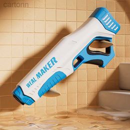 Gun Toys Outdoor Automatic Water High-Tech Water Fight Gun Absorbing Induction Summer Burst Beach Gun Toys Electric Water Gifts 240408