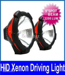 2 x 9quot 55W HID XENON DRIVING LIGHT 916V SUV ATV TRACTOR TRUCK OFFROAD SPOT BULB INTERNAL BALLASTS9682841