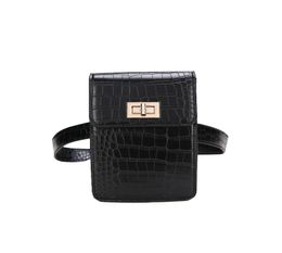 Alligator 2018 Latest Fashion Women Waist Pack PU Leather Belt Waist Bag Ladies Portable Phone Case Travel Belt Wallets Bolosa5306576