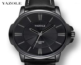 Yazole Watch Fashion Luxury Band Leather Waterproof Quartz Watches For Men Reloj Hombre Mens Watches Casual Watch Men Clocks17976914