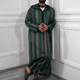 Muslim Men Clothing Kaftan Robes Loose Ramadan Fashion Leisure Traditional Ethnic Middle East Kurta Arab Turkish Dress Dubai 240328