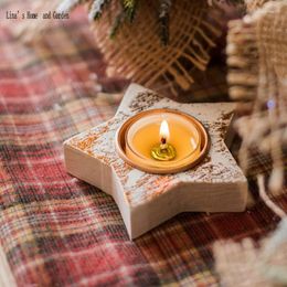 Candle Holders Insert Nature Wood Tea Light Holder