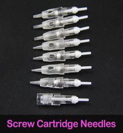 50pcs High Quality 8mm 1r3r5r5f7f Screw Cartridge Needle For Micropigmentation Device Permanent Makeup Machine With Panel8047958