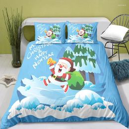 Bedding Sets Polyester Christmas Duvet Cover Digital Printing Set With Pillowcase Bed For Boy Quilt