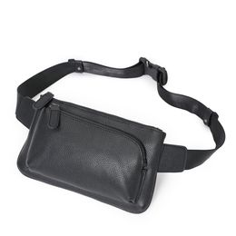 Leather bags Unisex Men Women leather Sport Runner Fanny Pack Belly Waist Bum Bag Fitness Running Belt Jogging Pouch Back grid chest bag For Girls Handbag