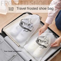 Storage Boxes Travel Dust-proof Beam Port Household Daily Tidy High Capacity Frosted Water Proof Convenient Foldable Carry Shoe Bag