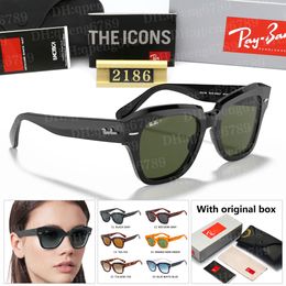 Top clássico wayfarer 2186 Óculos de sol mega wayfarer 0840 óculos de designer Óculos polarizados lentes uv400 unissex