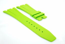 27mm Grass Green Color Rubber Watch Band 18mm Folding Clasp Lug Size AP Strap for Royal Oak 39mm 41mm Watch 15400 153902766108