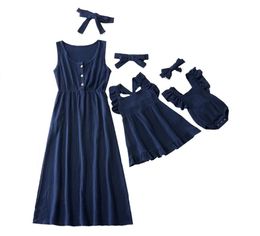 Mom And Daughter Matching Clothes Summer Family Dress Mother Baby Girls 2108052509031