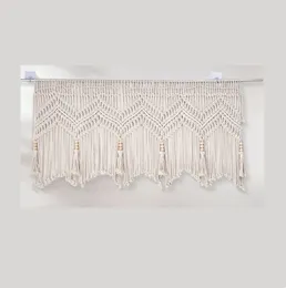 Party Decoration Handwoven Cotton Macrame Tapestry Wall Hanging Bohemian Curtain Room Decor Bedside