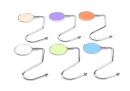 Hooks Rails Portable Metal Table Side Hanging Bag Hook Purse Handbag Hanger Foldable Desk Write NameHooks4437875