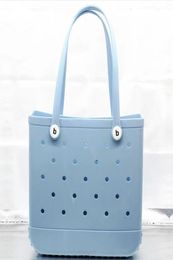 Waterproof Woman Eva Tote Large Shopping Basket Bags Washable Beach Silicone Bogg Bag Purse Eco Jelly Candy Lady Handbags5038466