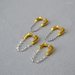 Dangle Earrings Japanese Trendy Cool Girl Horns Chain Tassels